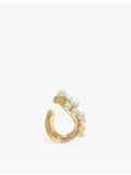 Beatriz Palacios wave cluster pearl ear cuff (British brand)