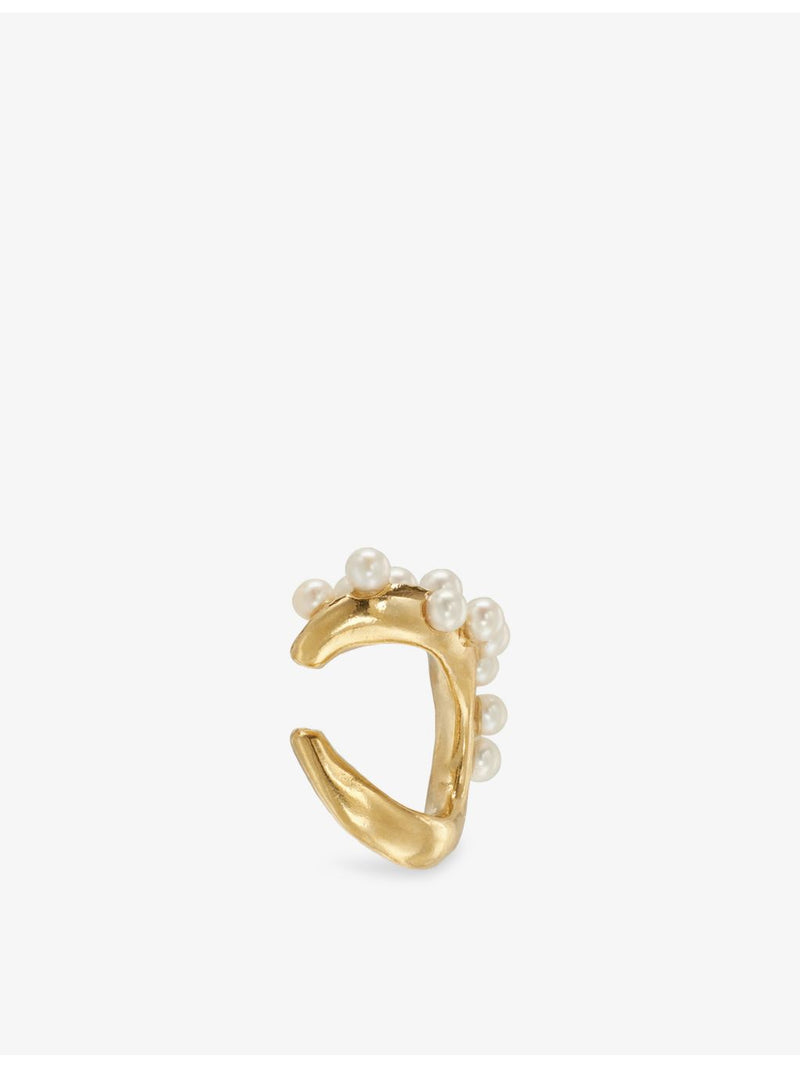 Beatriz Palacios wave cluster pearl ear cuff (British brand)