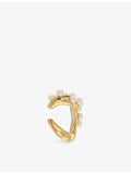 Beatriz Palacios wave cluster pearl ear cuff (British brand)