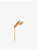selfridges Beatriz Palacios Folk Maja Gold-Plated Brass Brooch- Buy online at McGrocer