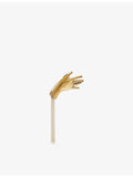 Beatriz Palacios Folk Maja gold-plated brass brooch - British product