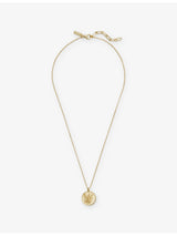 selfridges St Michael 18ct Yellow-Gold Plated Sterling-Silver Necklace 27cm- Buy online at McGrocer