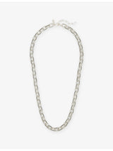 selfridges Commonlines Outlaw Link Sterling Silver Necklace 50-55cm- Buy online at McGrocer