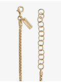 Commonlines 18ct gold-plated sterling silver bracelet 17cm (British brand)