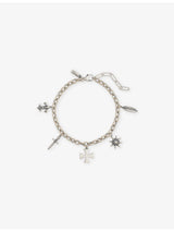 selfridges Commonlines Outlaw Charms Sterling Silver Bracelet, 17cm + 3cm Extension Chain- Buy online at McGrocer