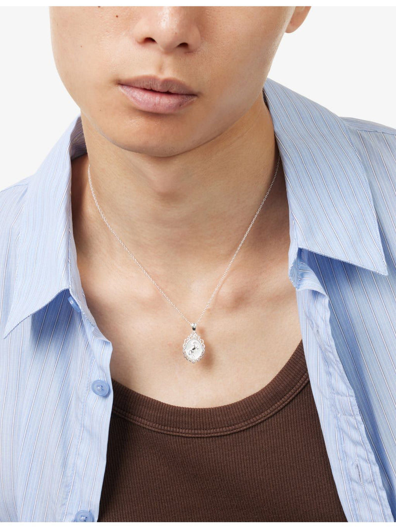 Stallion sterling silver pendant necklace 2cm charm - (British brand)