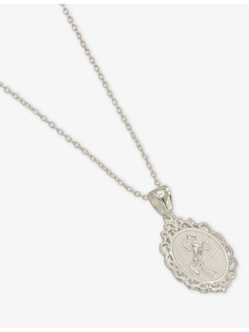 Stallion sterling silver pendant necklace 2cm charm - (British brand)