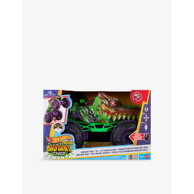 selfridges Hot Wheels Wreckin' Wolf Monster Truck Playset- Buy online at McGrocer
