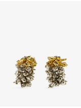 selfridges Dries Van Noten Cluster Metal Earrings- Buy online at McGrocer