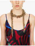 Dries Van Noten two-tone block-bead chain necklace, UK version