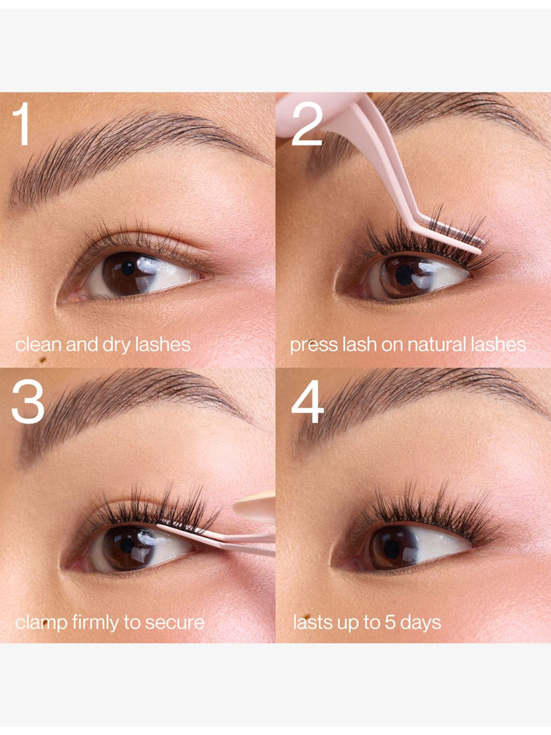 Tatti Lashes Tabitha pre-glued half lashes, UK version
