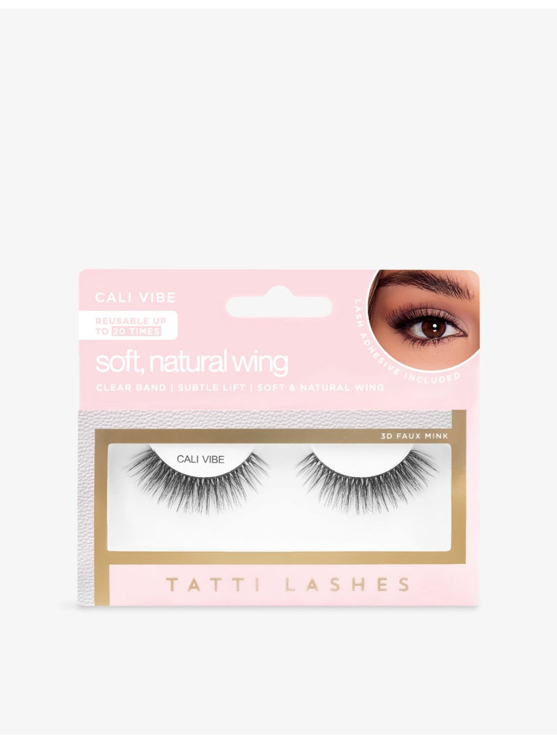 Tatti Lashes Cali Vibe soft natural wing faux silk lashes short, UK version