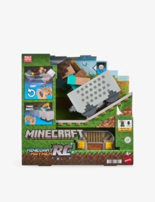 Minecraft Mayhem RC Playset toy with figure and mini cart - British product