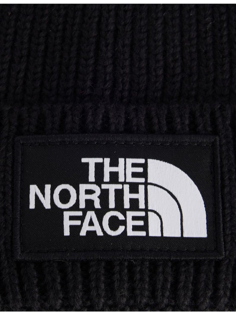 The North Face kids Logo Box ribbed beanie - British product