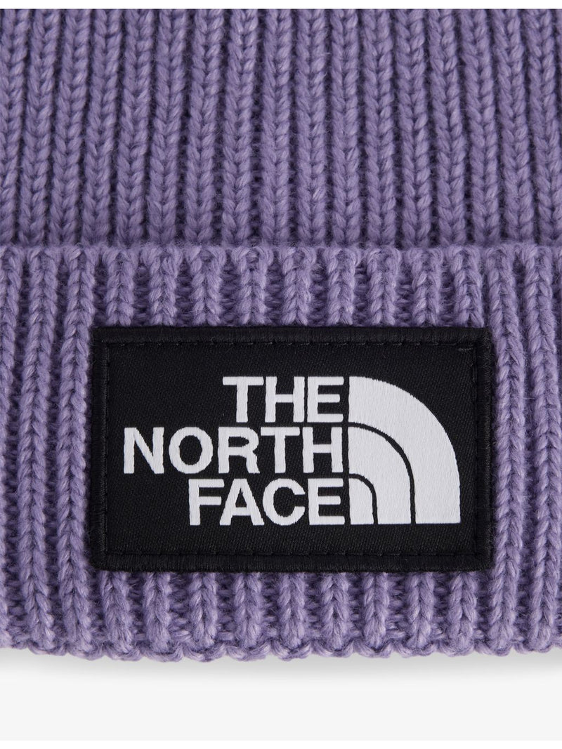 The North Face kids knitted beanie box logo patch, UK version