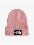 The North Face kids beanie with box logo patch, UK version