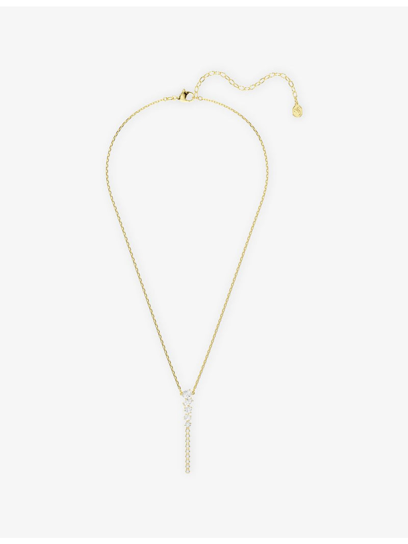 Swarovski Y necklace, 18ct gold plated with zirconia, imported from the UK