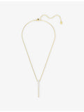 Swarovski Y necklace, 18ct gold plated with zirconia, imported from the UK
