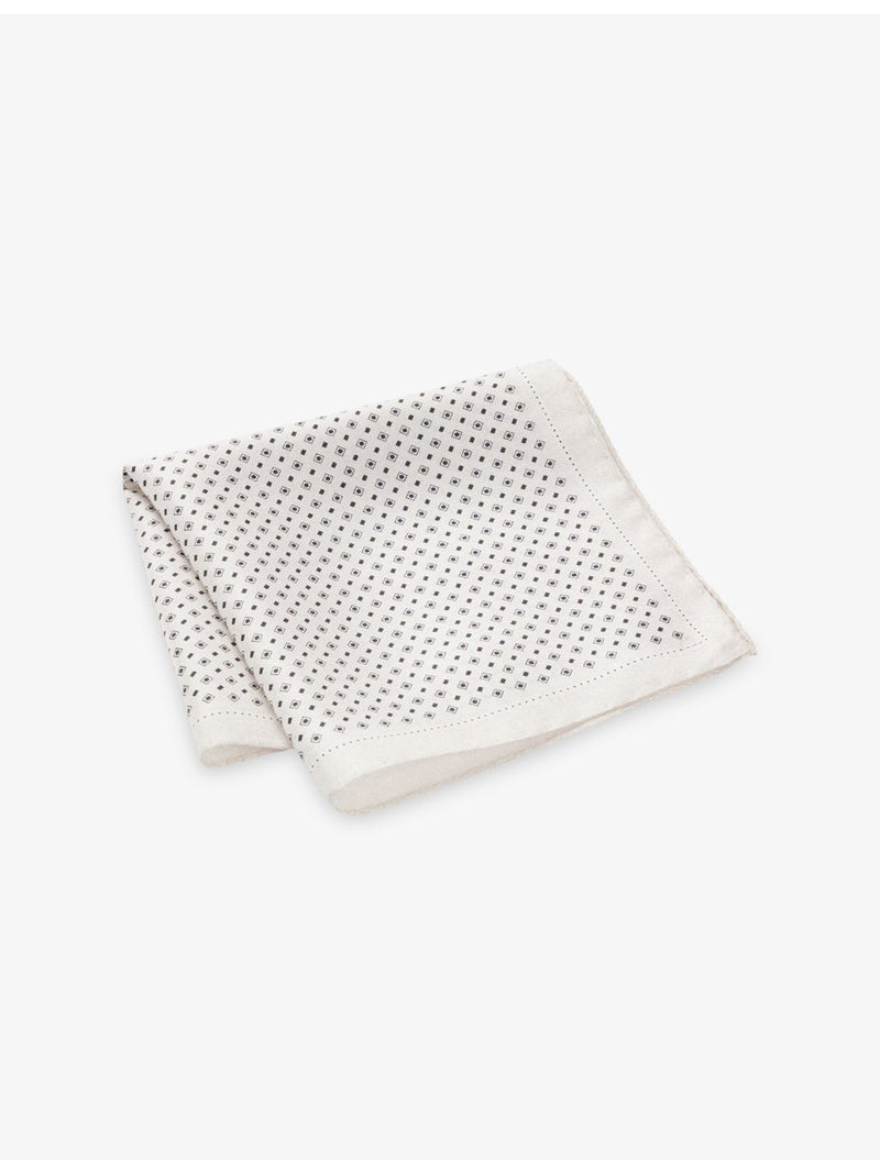 BOSS patterned silk pocket square 35cm, imported from the UK