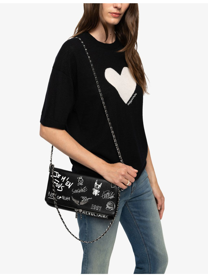 Zadig&Voltaire Rocky Arty Tag leather bag - British product
