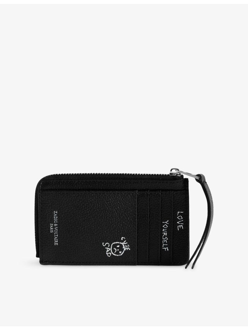 Zadig&Voltaire ZV Arty leather cardholder with four card slots (British brand)