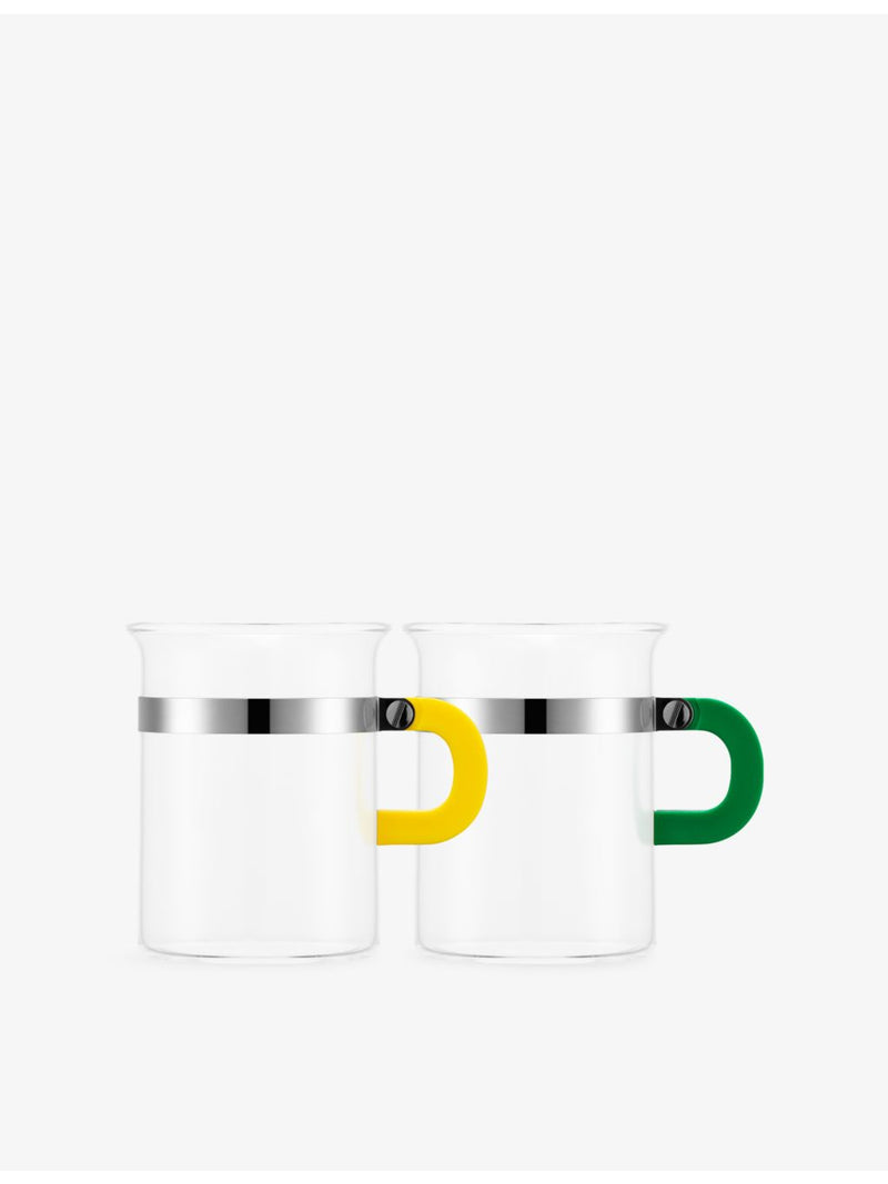 Bodum set of two tea glasses 0.3l stainless steel, imported from the UK