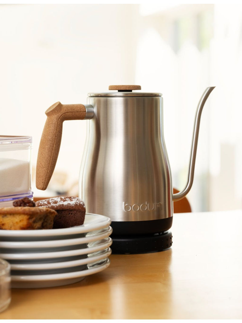 Bodum electric gooseneck kettle stainless steel 1L (British brand)