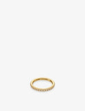 Indigolune Eterna 18ct gold plated ring with cubic zirconia, UK version