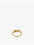 Indigolune Nova ring 18ct gold plated stainless steel, imported from the UK