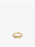 Indigolune Nova ring 18ct gold plated stainless steel, imported from the UK