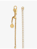 Indigo Lune gold plated crystal tennis bracelet, imported from the UK
