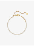 Indigo Lune gold plated crystal tennis bracelet, imported from the UK