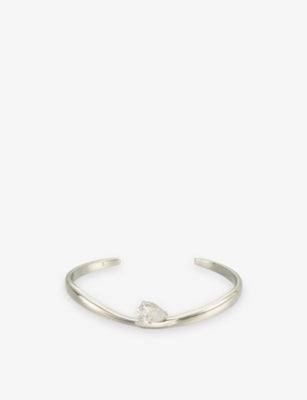 Pia Platinum Plated Stainless-Steel Bangle - SILVER