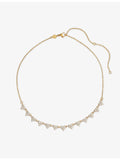 Indigo Lune Celina 18ct gold plated cubic zirconia necklace, UK version