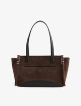 selfridges JW Anderson Elongated Loafer Cabas Suede Tote Bag 30cm- Buy online at McGrocer