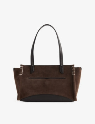 JW Anderson elongated suede tote bag, imported from the UK