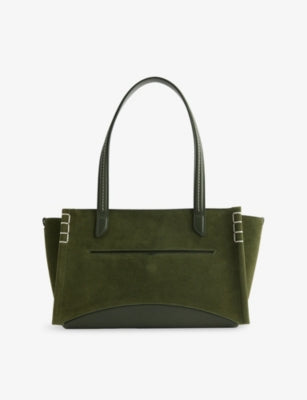 JW Anderson elongated suede tote bag, imported from the UK