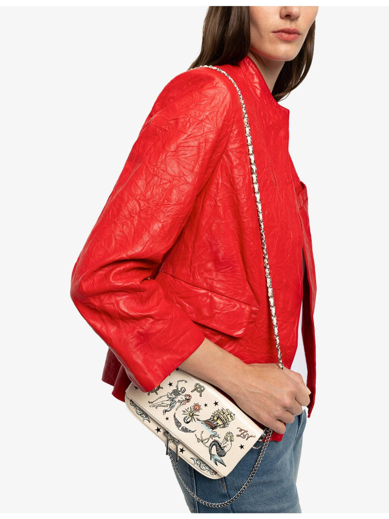 Zadig&Voltaire Rock Mini Tattoo Clutch Bag (British brand)