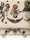 Zadig&Voltaire Rock Mini Tattoo Clutch Bag (British brand)