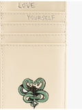Zadig&Voltaire Rock Tattoo leather cardholder, imported from the UK