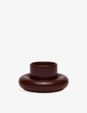 Chunky Earthenware Cup And Saucer - DARK BROWN