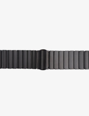 MINTAPPLE Apple Watch strap jet black 44mm, imported from the UK