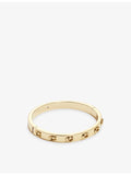Coach gold-plated brass bracelet with sculpted C logo, imported from the UK