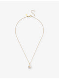 Coach pearl and gold-plated brass pendant necklace, imported from the UK