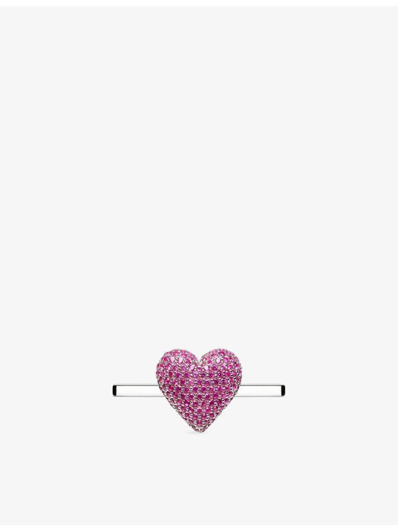 Poubel Heart Whoop sterling silver charm 2.3cm, imported from the UK