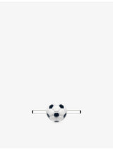 selfridges Poubel Football Whoop Sterling Silver and Enamel Charm 2.3cm- Buy online at McGrocer