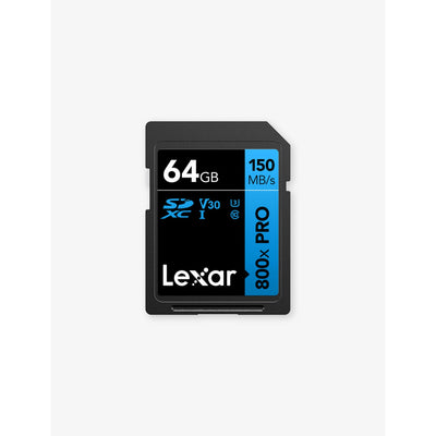 selfridges Lexar SDXC PRO Blue Series UHS-1 800x 64GB V30 Memory Card- Buy online at McGrocer