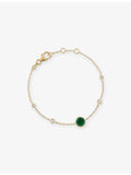 Astley Clarke 18ct gold plated created white sapphire agate bracelet - British product