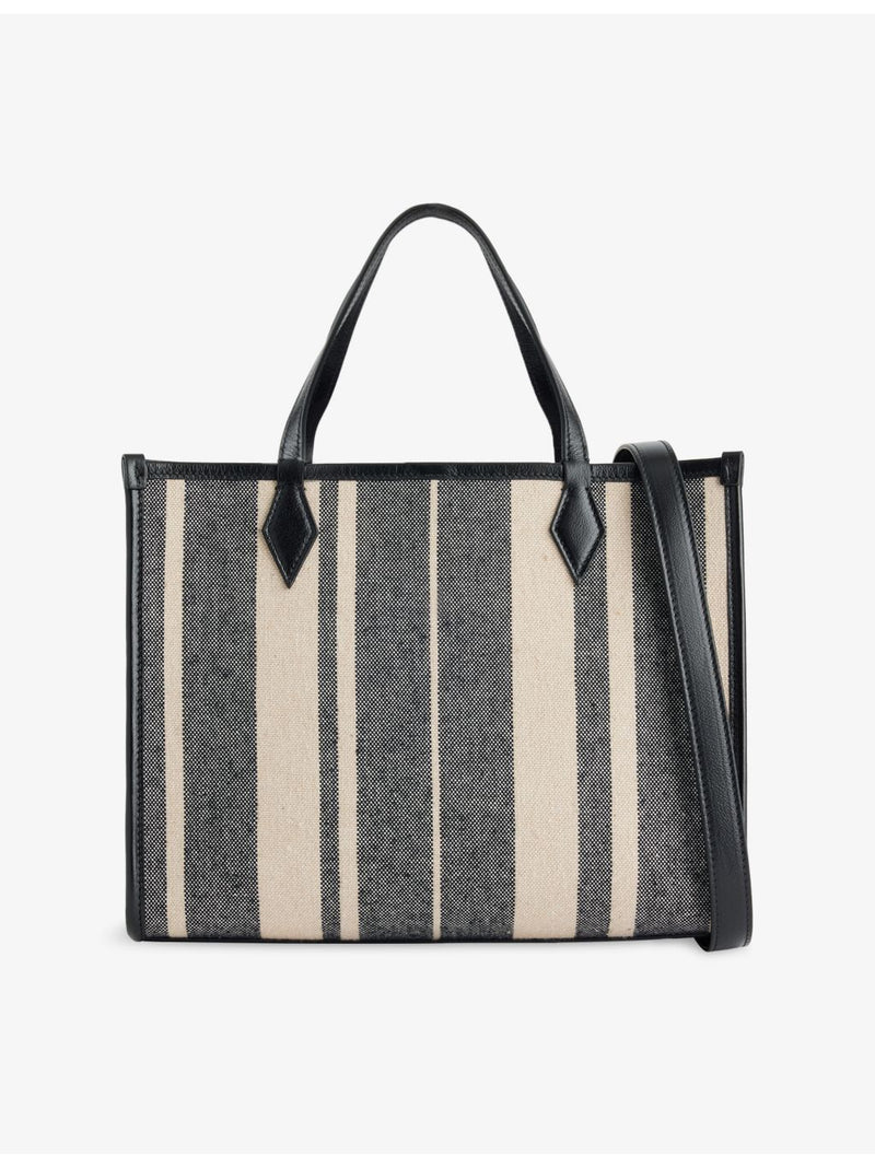 Chameleon 30 jacquard tote bag with stripe pattern (British brand)