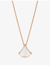 selfridges Bvlgari Divas' Dream Mini 18ct Rose-Gold and Mother-of-Pearl Necklace- Buy online at McGrocer